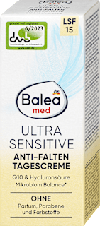Gesichtscreme Ultra Sensitive Q10 LSF 15 Balea med