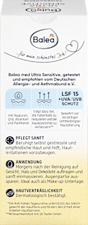 Gesichtscreme Ultra Sensitive Q10 LSF 15 Balea med