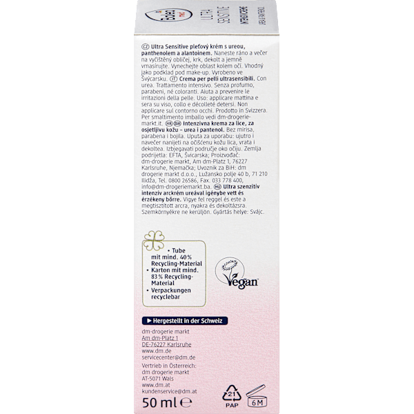 Intensivcreme Ultra Sensitive 7% Urea + Panthenol Balea med