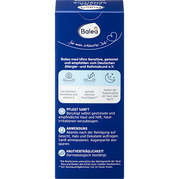 Nachtcreme Ultra Sensitive Balea med