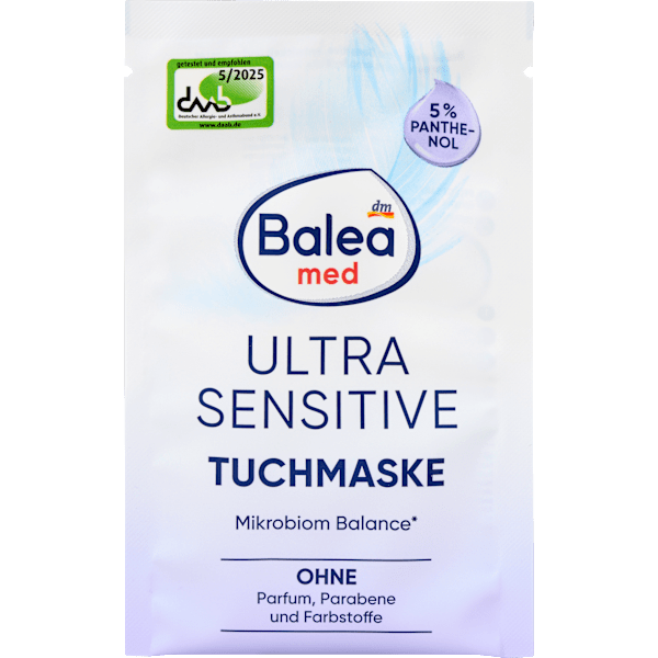 Tuchmaske Panthenol Ultra Sensitive Balea med