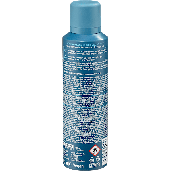 Antitranspirant Deospray Fresh Balea MEN