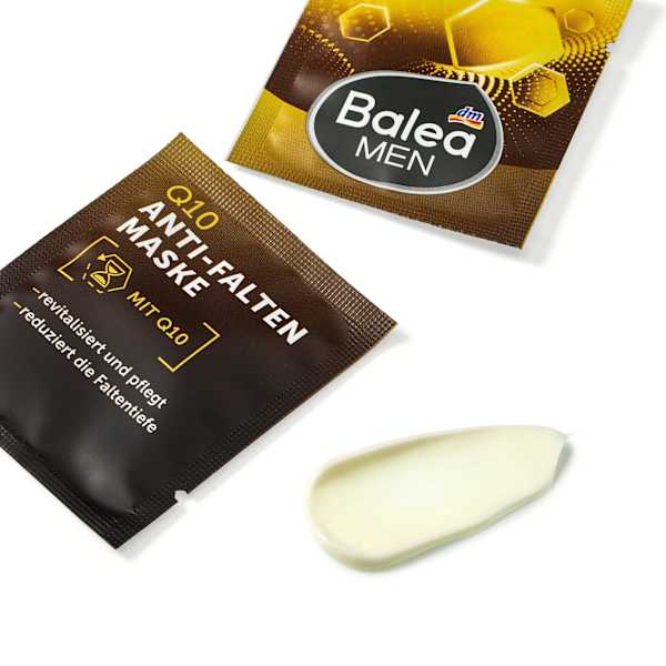 Gesichtsmaske Q10 Anti-Falten (2x8 ml) Balea MEN