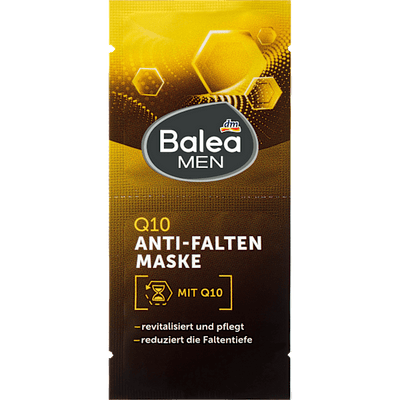 Balea MEN Face mask Q10 anti-wrinkle (2x8 ml), 16 ml