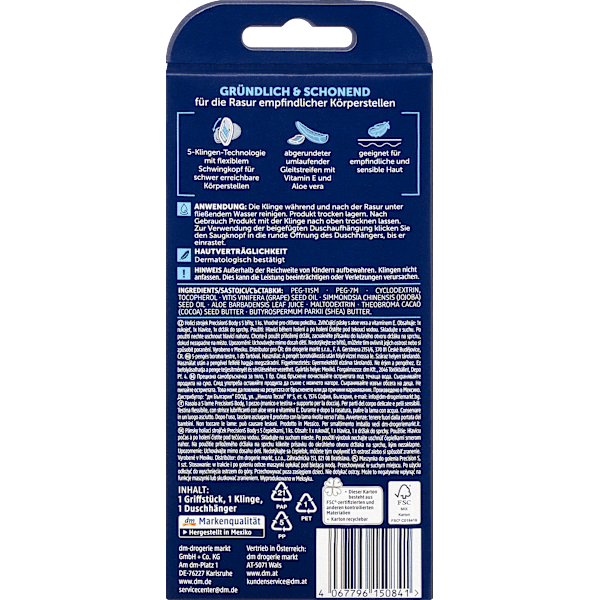 Rasierer precision Body Balea MEN