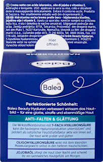 Nachtcreme Beauty Hyaluron Balea
