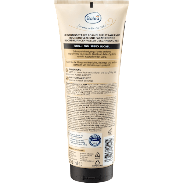 Shampoo Brilliant Blond Balea PROFESSIONAL