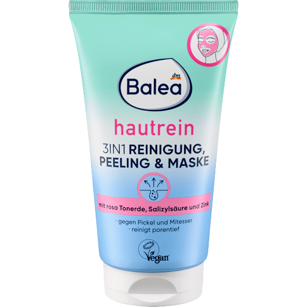 Reinigung Peeling & Maske hautrein 3in1 Balea