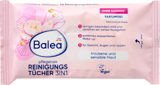 Reinigungstücher pflegend, Reisegröße Balea