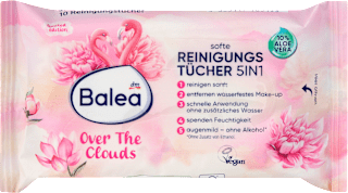 Reinigungstücher softe 5in1 Over the Cloud, Reisegröße Balea