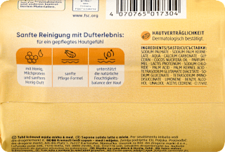 Seifenstück, Cremeseife Milch & Honig Balea