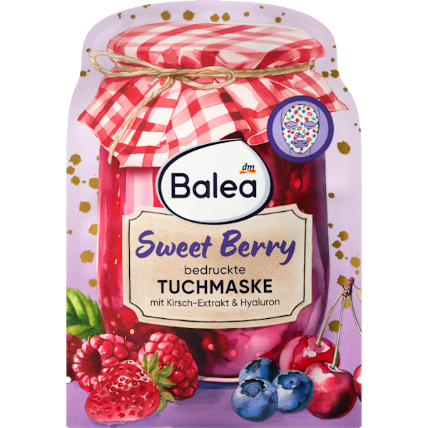 Tuchmaske Sweet Berry bedruckt Balea