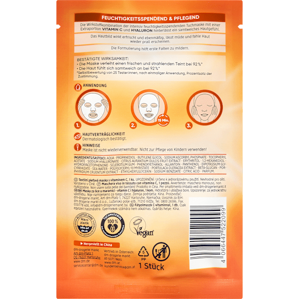 Tuchmaske Vitamin C Balea