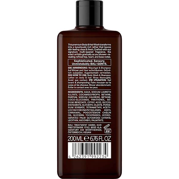 Duschgel Sandalwood Leather 7 2in1 BALI GENTS