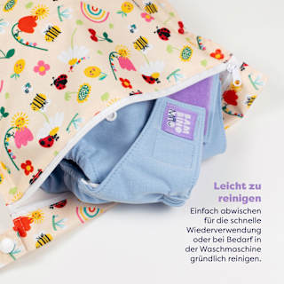 Nasstasche creme, Motiv Sommer Bambino Mio