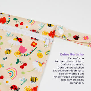Nasstasche creme, Motiv Sommer Bambino Mio