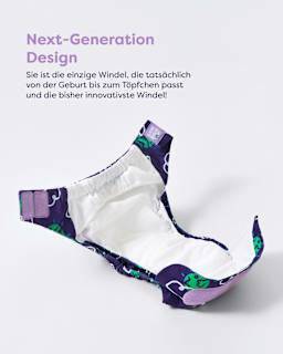 Stoffwindel wiederverwendbar, Motiv Giraffe Bambino Mio