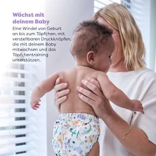 Stoffwindel wiederverwendbar, Motiv Safari Bambino Mio