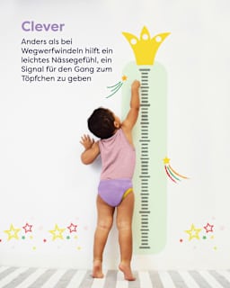 Töpfchen-Trainingshose wiederverwendbar, 2-3 Jahre, blau/bunt   Bambino Mio