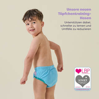 Töpfchen-Trainingshose wiederverwendbar, 2-3 Jahre, blau/bunt Bambino Mio