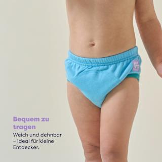 Töpfchen-Trainingshose wiederverwendbar, 2-3 Jahre, blau/bunt Bambino Mio