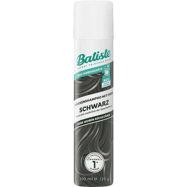 Trockenshampoo mit Farbe Schwarz Batiste