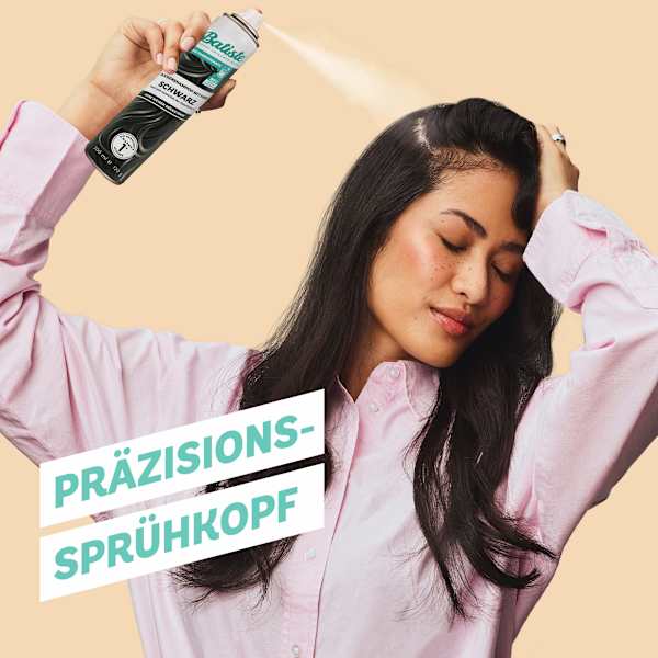 Trockenshampoo mit Farbe Schwarz Batiste