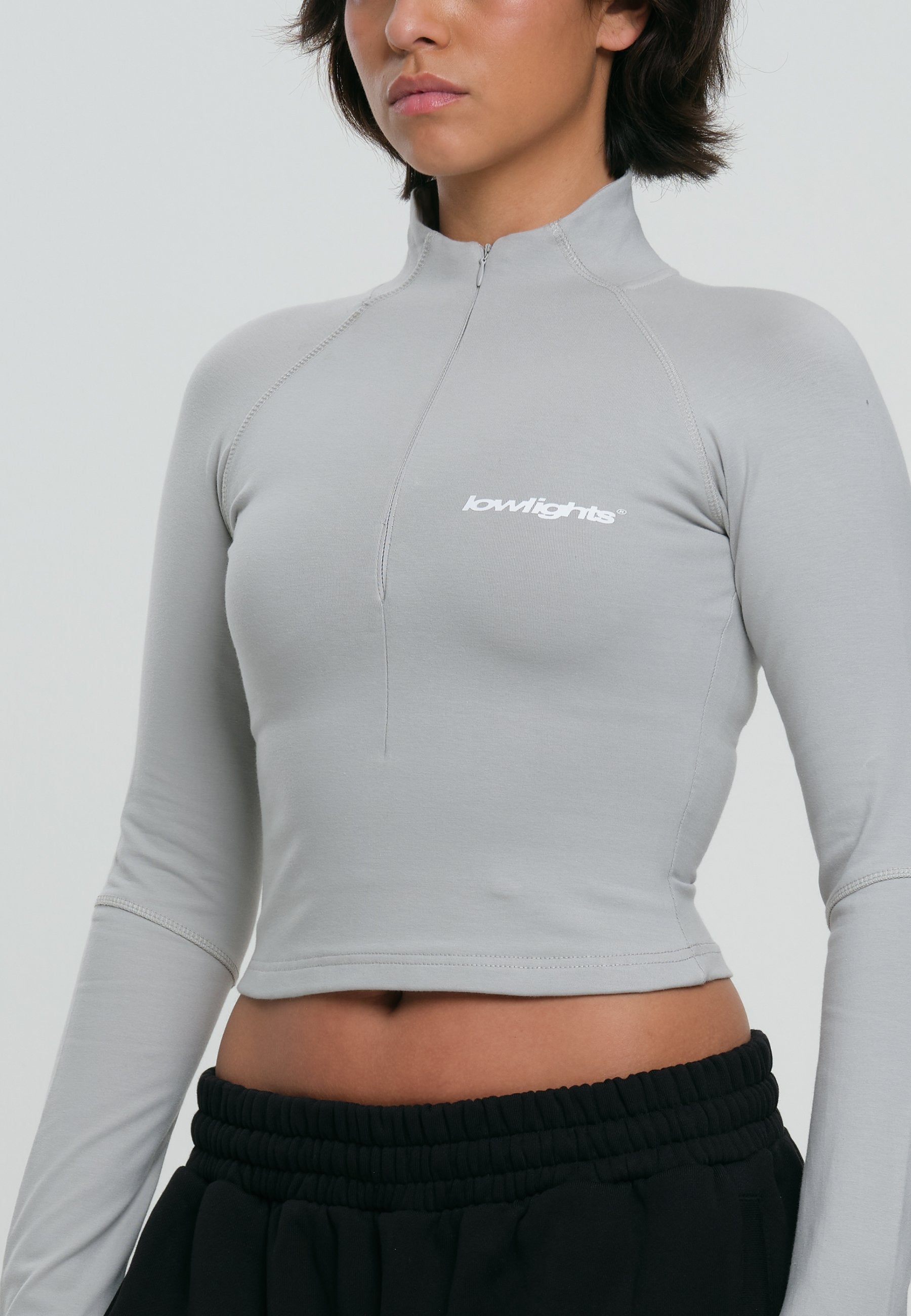 LOW LIGHTS STUDIOS® BASIC HALF ZIP LONG SLEEVE