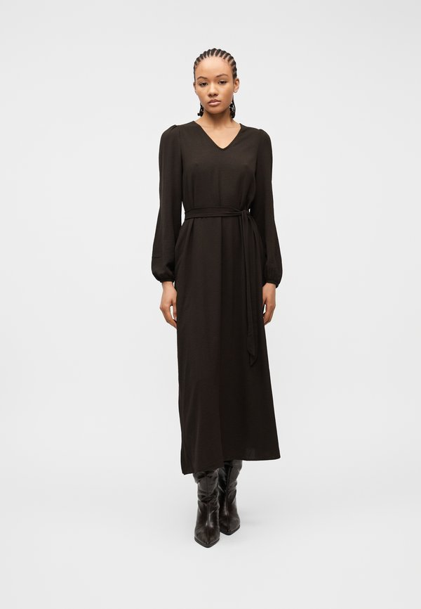 Vero Moda VMALVA Long - Maxi dress - chocolate torte