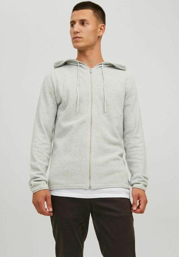 Jack & Jones WARMER BASIC FULL ZIP  - Zip-up sweatshirt - grau