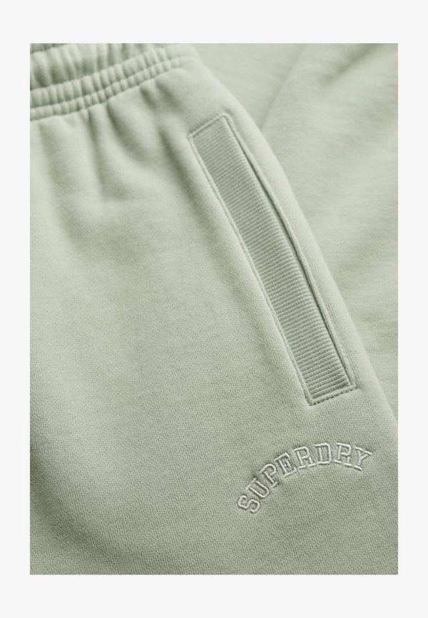 Superdry & Co ESSENTIAL LOGO JOGGERS - Tracksuit bottoms - dusty sage