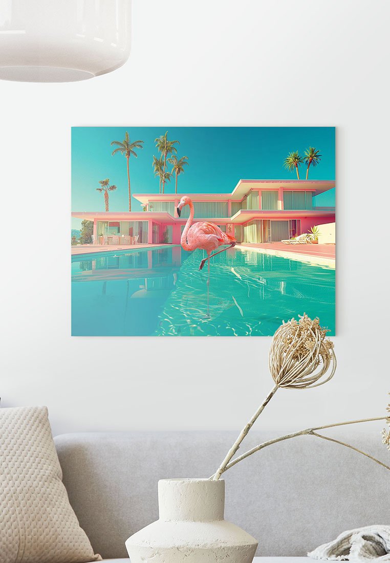 Orange Wallz PALM SPRING FLAMINGO