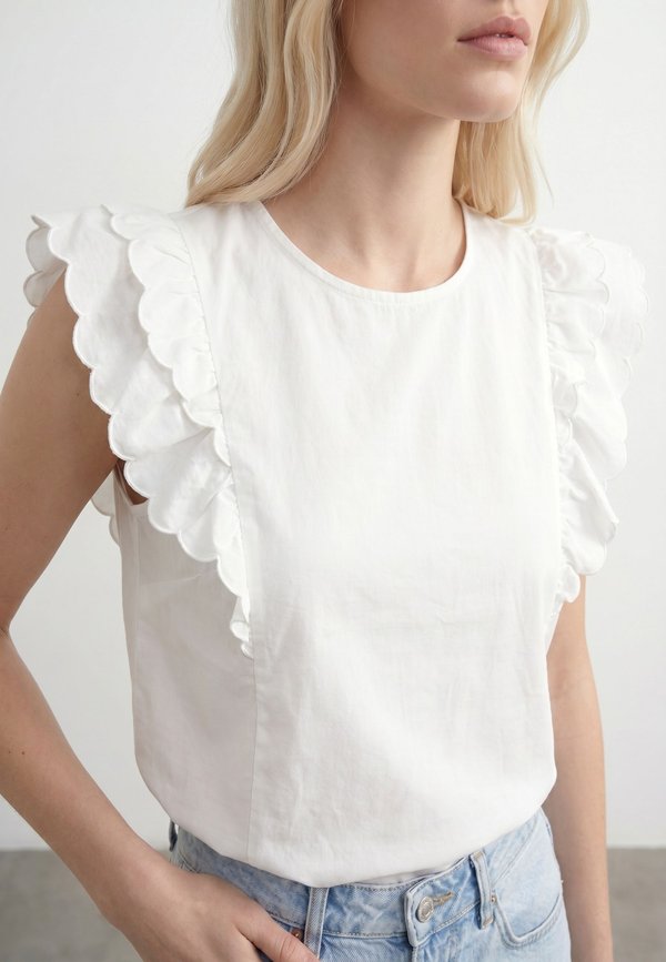 Vero Moda VMRITA - Top - snow white