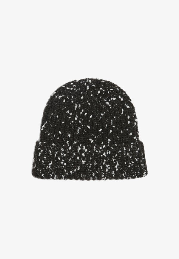 s.Oliver MELANGE-OPTIK - Beanie - schwarz