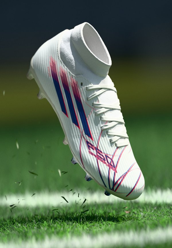 adidas Performance F50 SPARKFUSION LEAGUE MID CUT - Football boots artificial grass - footwear white/team royal blue/lucid red