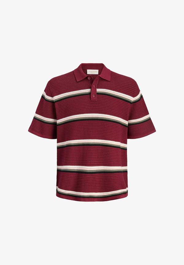 Jack & Jones Knitted Knitted - Polo shirt - cabernet