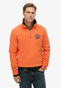 Superdry & Co NEON HALF ZIP - Sweatshirt - firecracker orange
