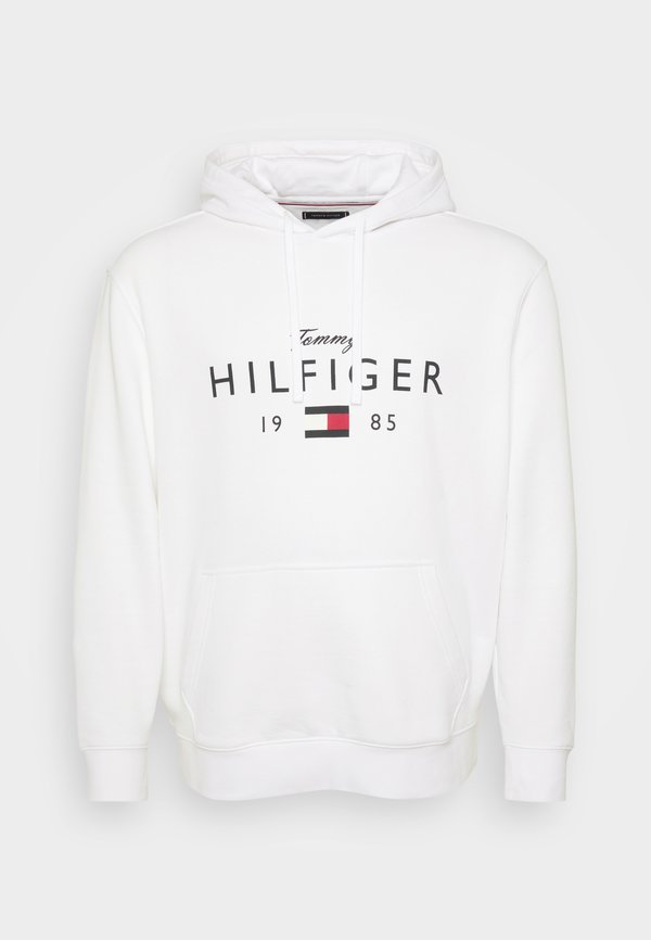 Tommy Hilfiger PLUS LOGO GRAPHIC FLEX FLEECE HOODY - Hoodie - white