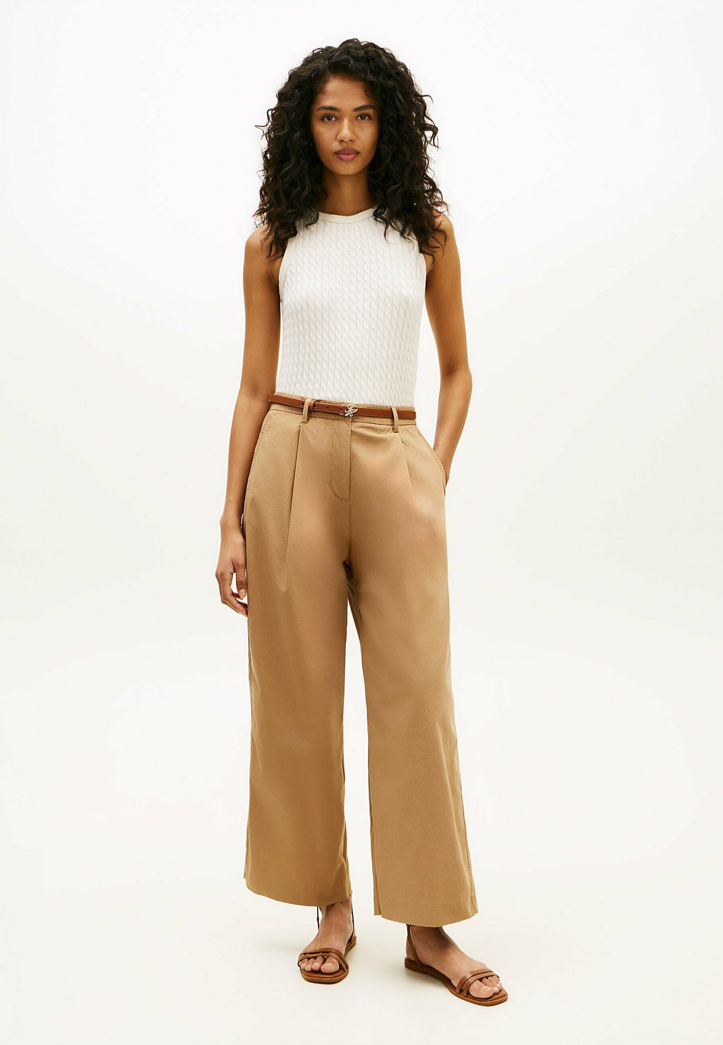 WASHED WIDE LEG TROUSERS Media 2