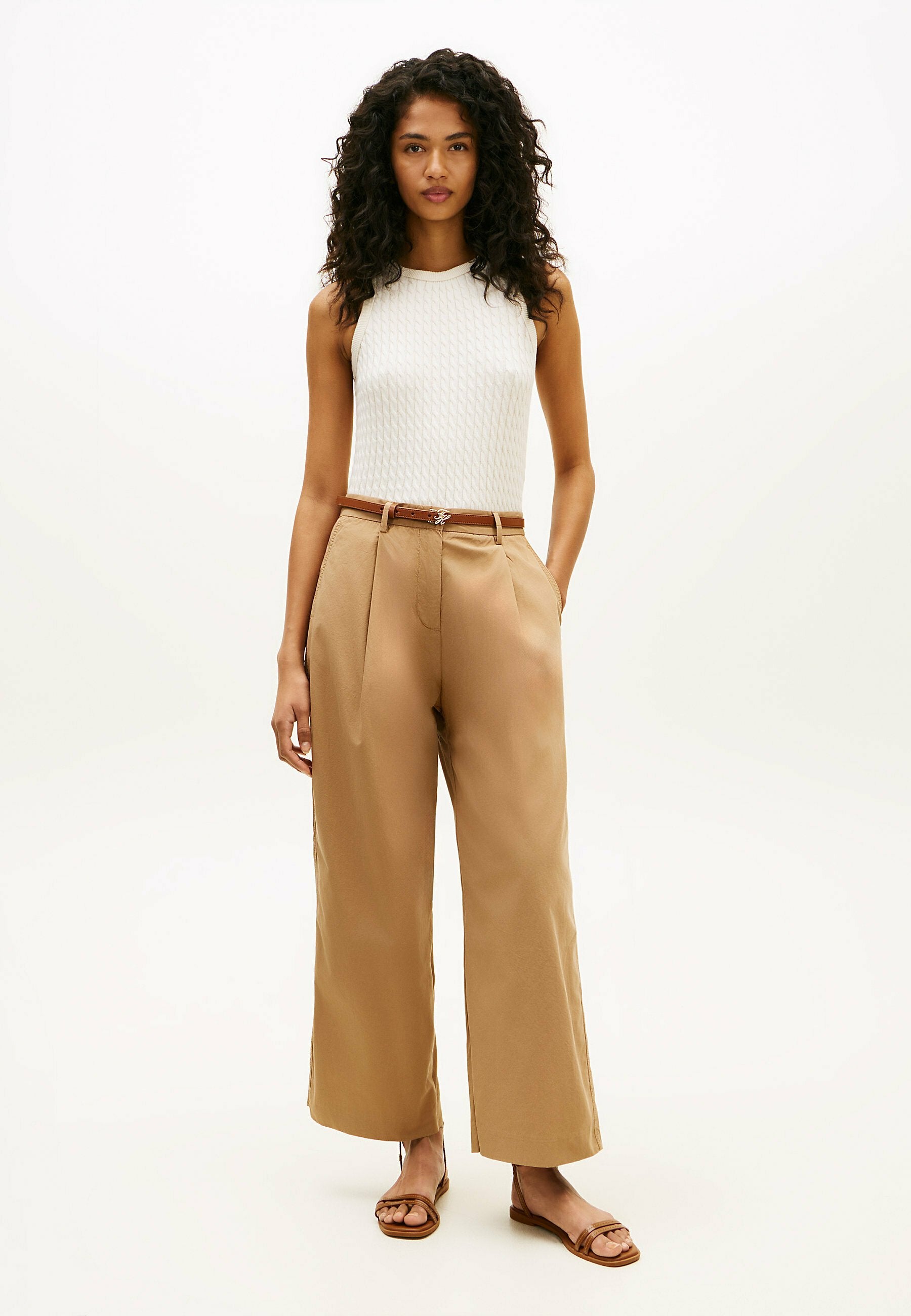 WASHED WIDE LEG TROUSERS Media 2