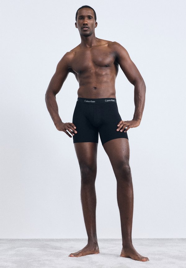 Calvin Klein Underwear BOXER BRIEF 3 PACK COTTON STRETCH - Boxer briefs - black/white/blue shadow