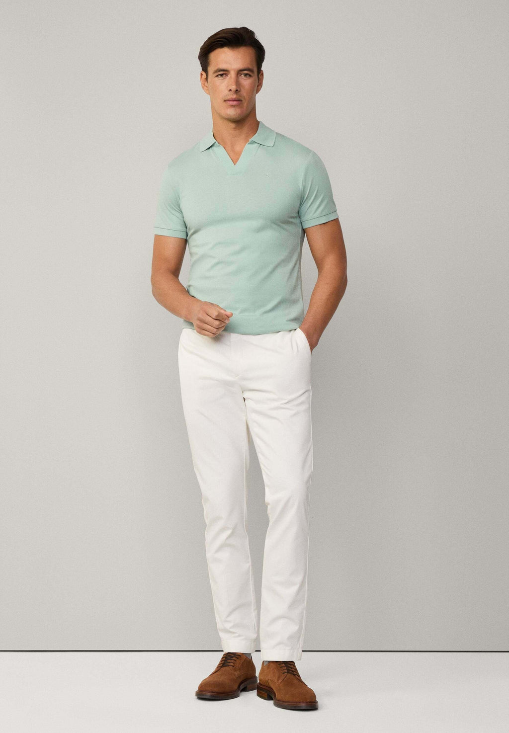 Hackett London CLASSIC FIT SHORT SLEEVE JOHNNY COLLAR POLO
