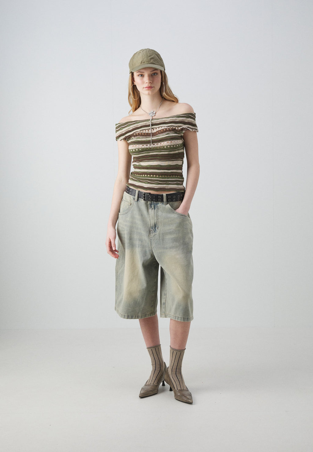 Jaded London LIGHT WASH JUMBO JORTS
