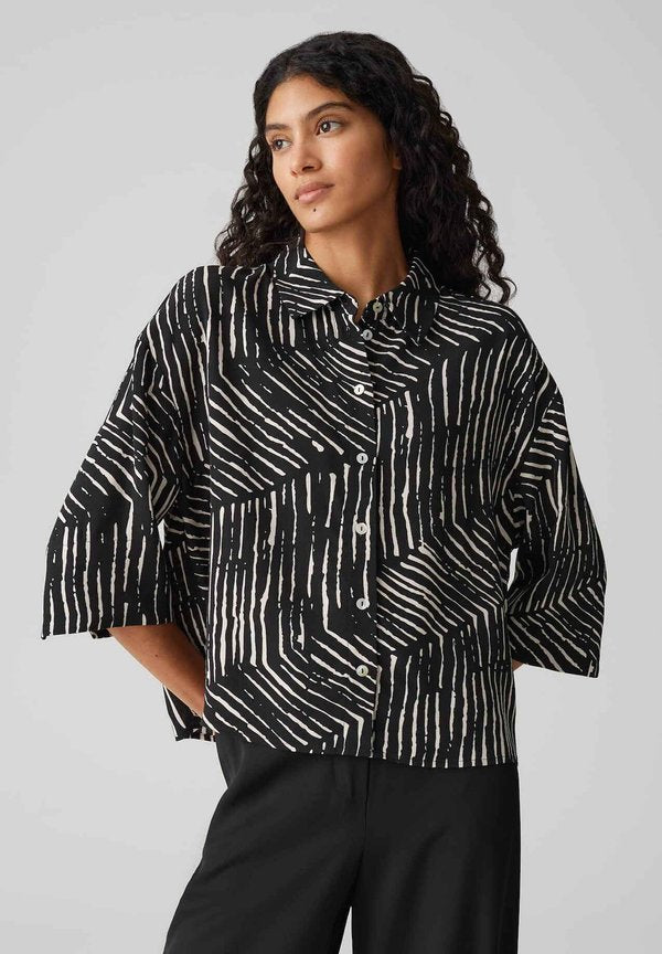 OPUS BOXY FIT TWO TONE PRINT