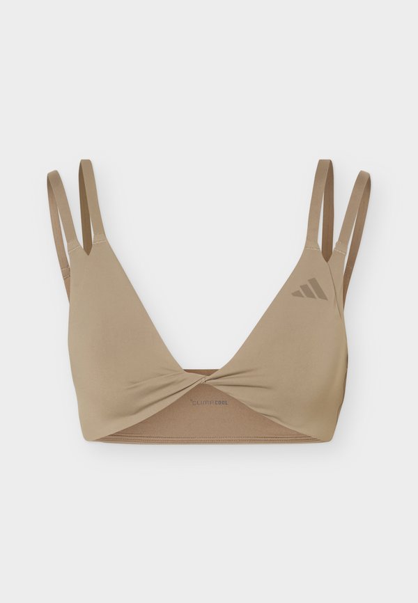adidas Performance Optime Workout Twist Reversible Light Support - Light support sports bra - khaki six