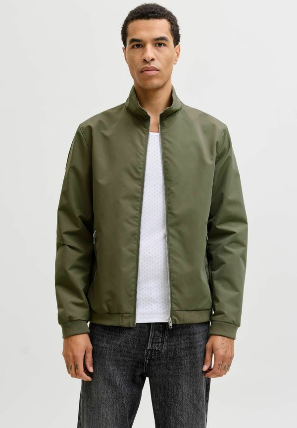Jack & Jones JJERUSH HARRINGTON - Bomber Jacket - Green