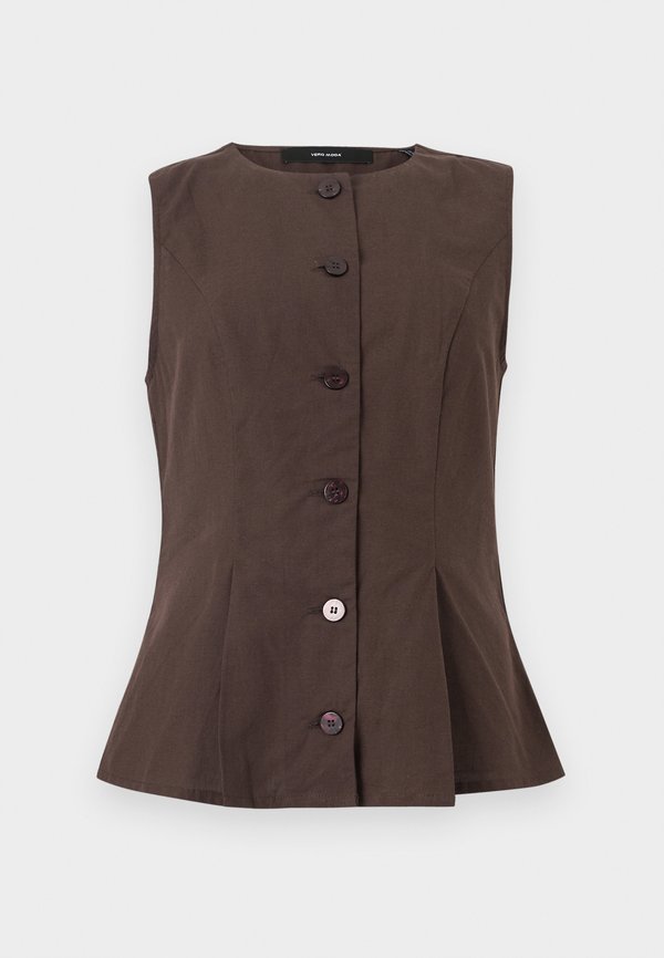 Vero Moda VMSELMA - Top - chocolate torte