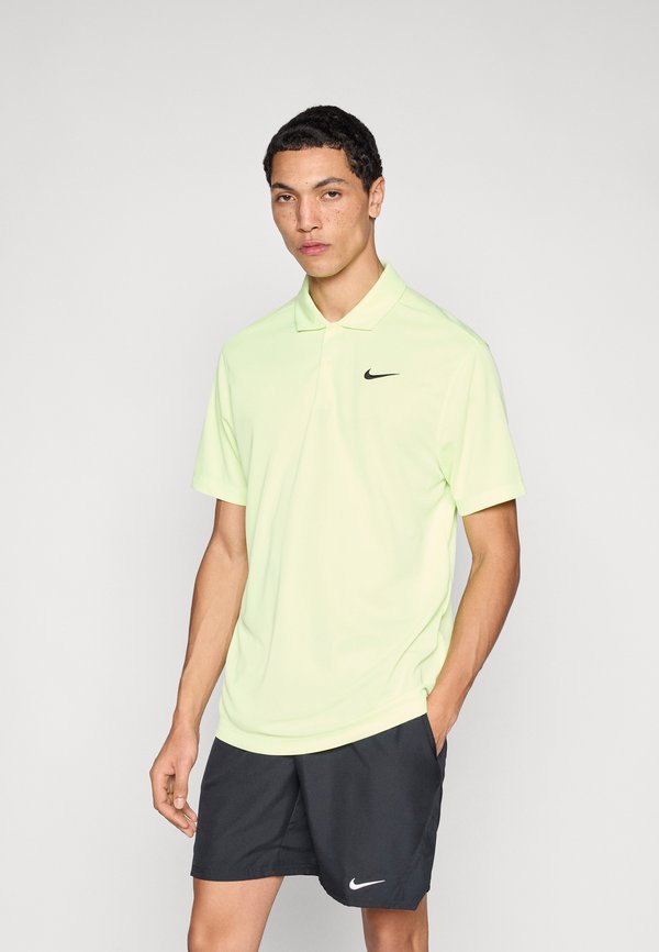 Nike Performance SOLID - Polo shirt - light liquid lime/black