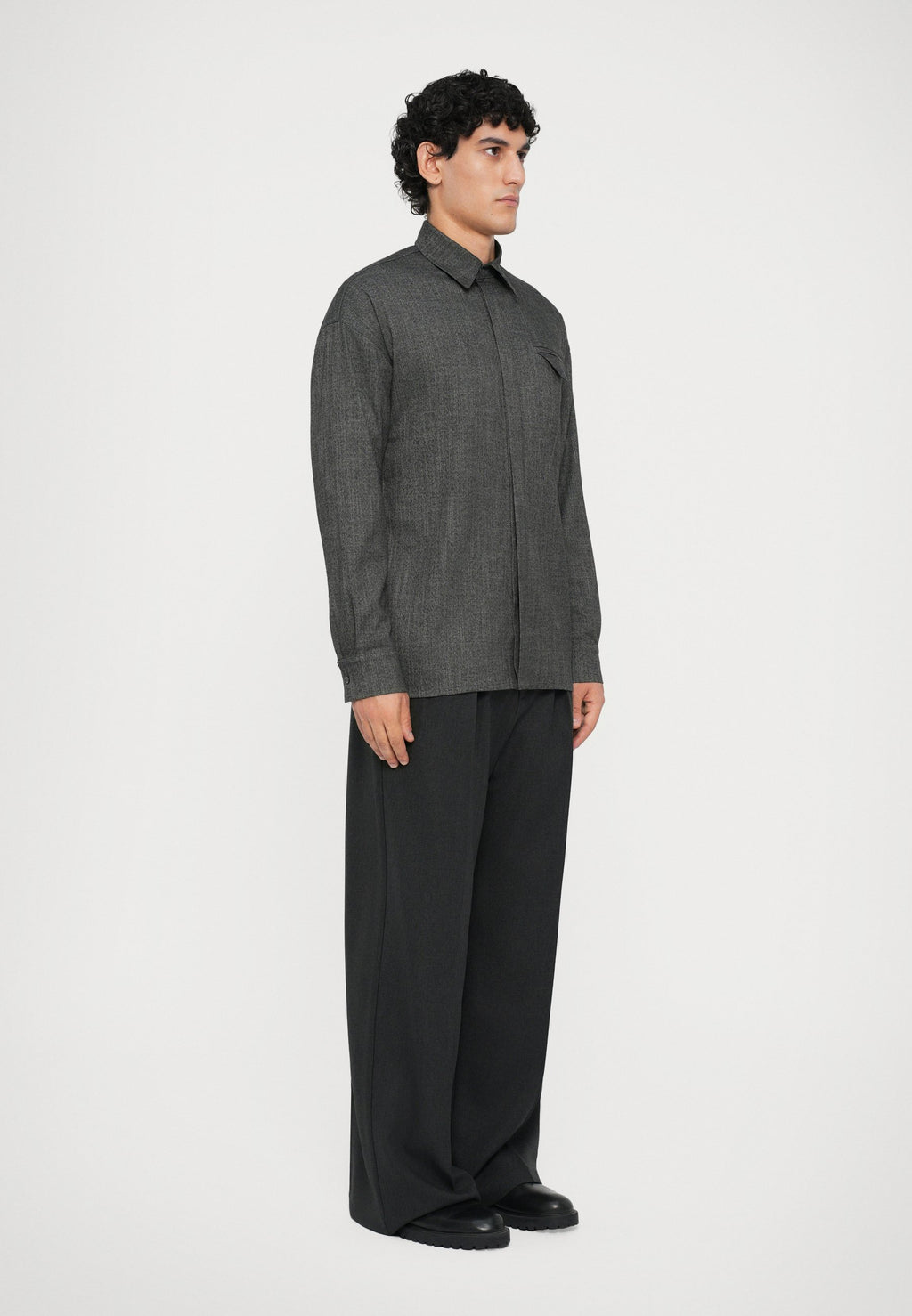 Essential Collective HIDDEN BUTTON SHIRT