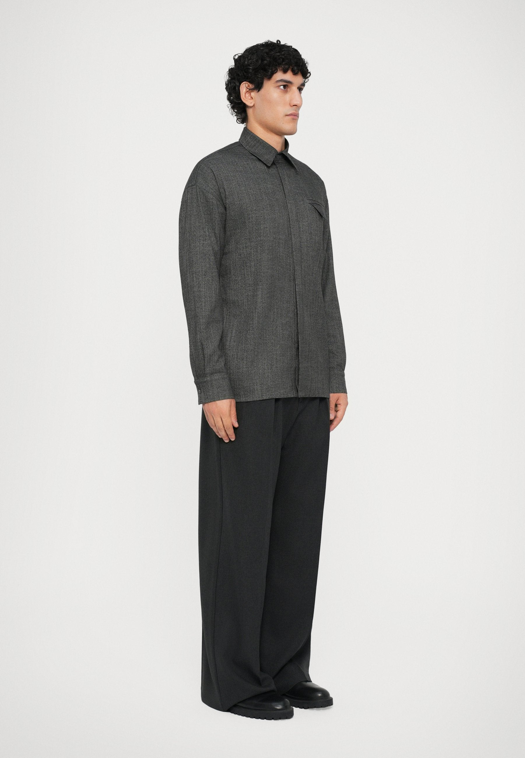Essential Collective HIDDEN BUTTON SHIRT